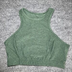 Outdoor Voices Olive Green Crop Top‎ Sports Bra Solid Size Small